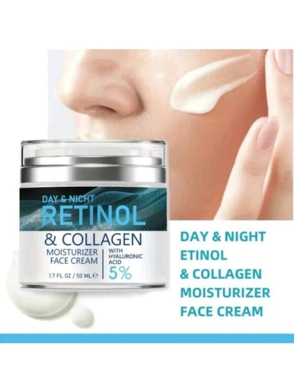 Collagen Retinol Hyaluronic Acid Face & Neck Cream